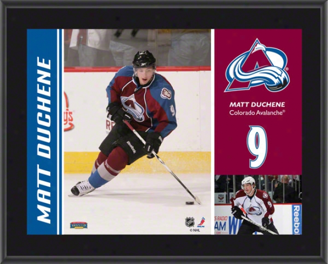 Matt Duchene Plaque  Details: Colorado Avalanche, Sublimatdd, 10x13, Nhl Plaque