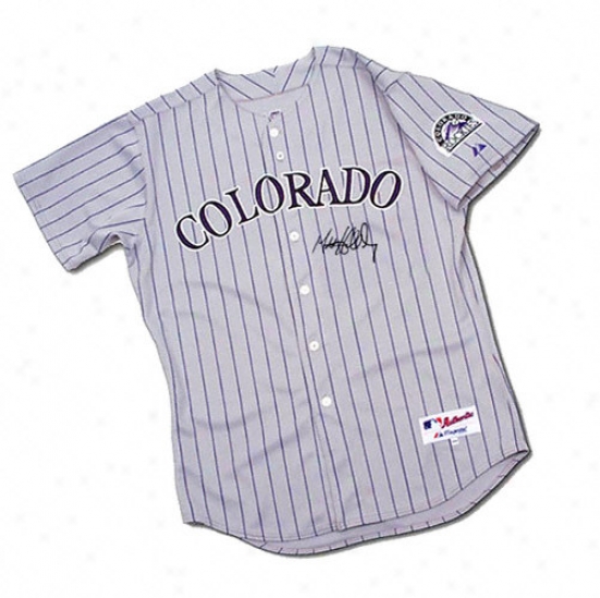 Matt Holliday Autographed Jersey  Details: Colorado Rockies, Majestic, Authentic