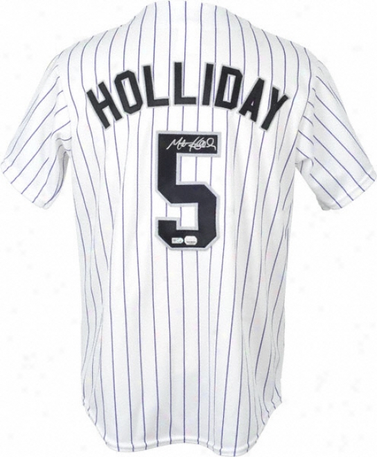 Matt Holliday Autographed Jersey  Details: Colorado Rockies