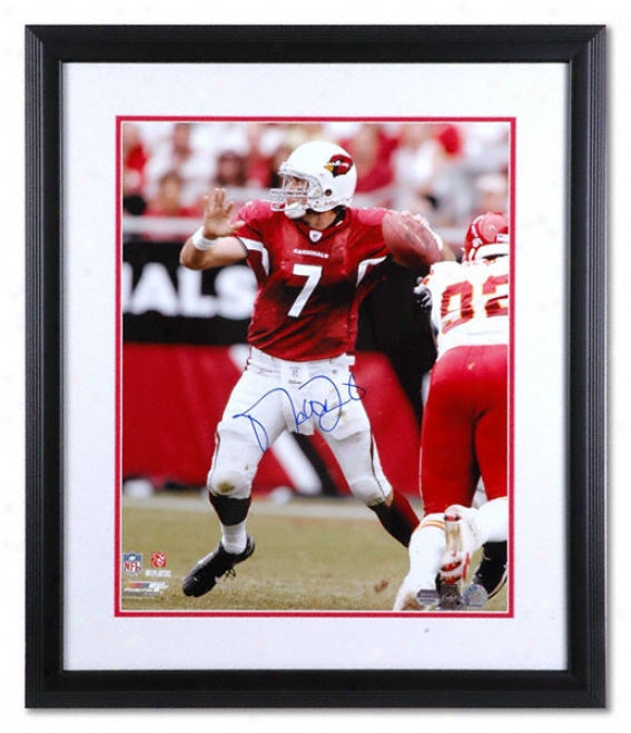 Matt L3inart Arizona Cardinals - Passing - Framed Autographed 16x20 Photograph