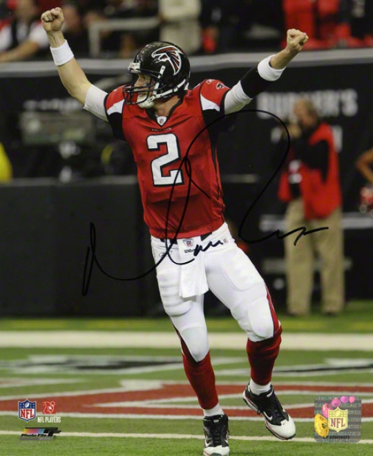 Matt Ryan Autographed Football  Details: Atlanta Falcons, 8x10