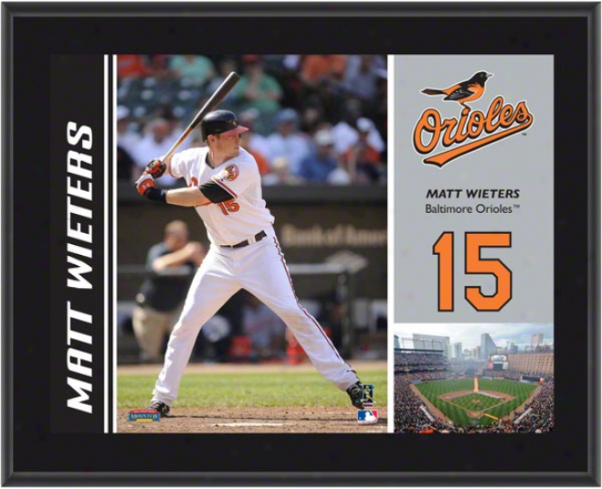 Matt Wieters Plaque  Details: Baltimore Orioles, Sublimated, 10x13, Mlb Plaque