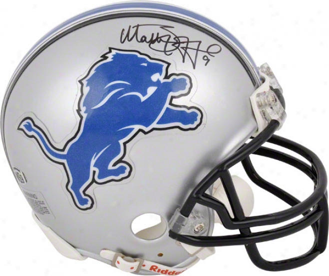Matthew Stafford Detroit Lions Autographed Mini Helmet