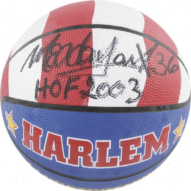 Meadowlark Lemon Autographed Basketball  Details: Globetrotters Basketball, Hof 2003 Inscriptiion