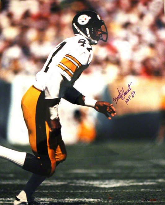 Mel Blount Pittsburgh Steelers Autographed 16x20 Photo On The Run