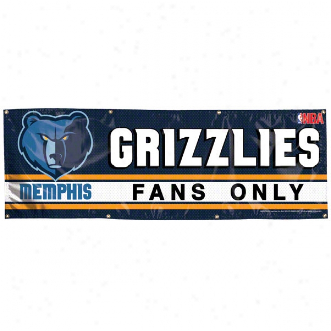 memphis grizzlies 2x6 vinyl banner