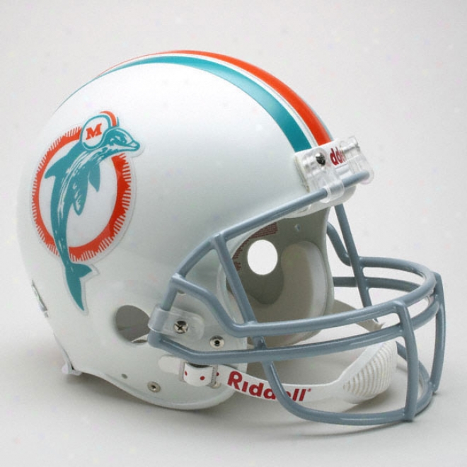 Miami Dolphins 1973-1979 Authentic Pro Line Riddell Throwback Full Size Helmet