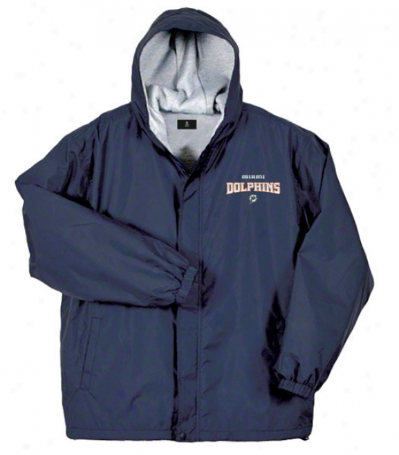 Miami Dolphins Jacket: Navy Reeboi Legacy Jacket