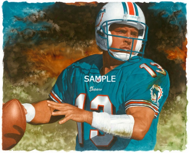 Miami Dolphins - &quotmarino&quot - Oversized - Unframed Giclee