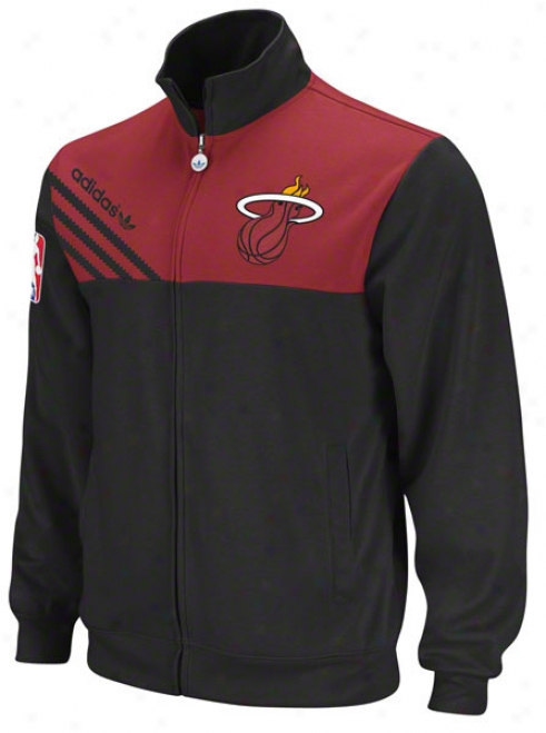 Miami Heat Black Adidas Originals Nba Action Track Jacket