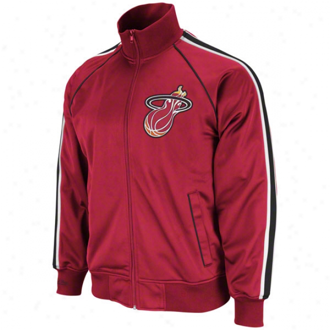 Miami Heat Mitchell & Ness Final Mark Track Jacket