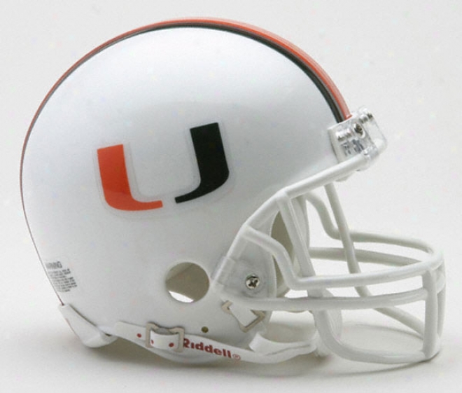 Miami Hurricanes Riddell Mini Helmet