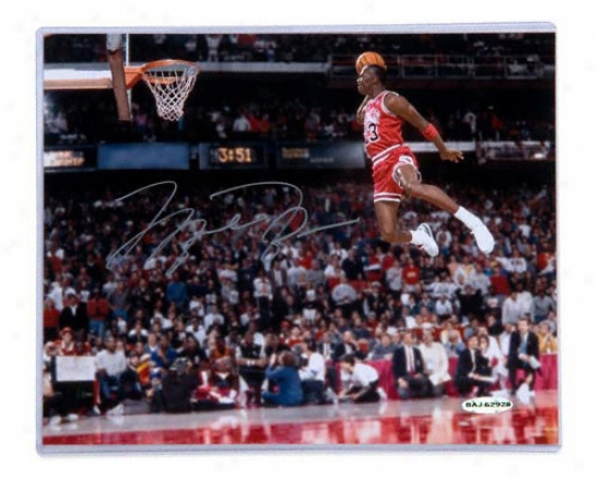 Michael Jordan - 1988 Slam Dunk Championship - Autographed Photograph