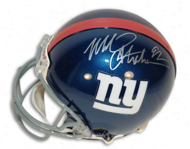 Michael Strahan Autographed Pro-line Helmet  Details: New York Giants, Authentic Riddell Helmet