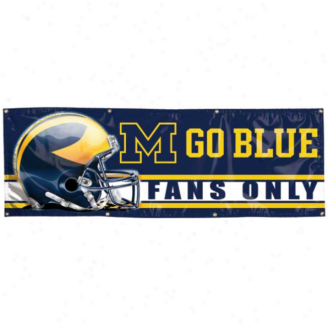 Michigan Wolverines 2x6 Vinyl Banner