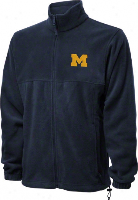 Michigan Wolverines Navy Columbia Flanker Full-zip Jacket