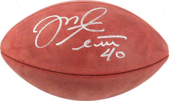 Mike Alstott Autographed Football