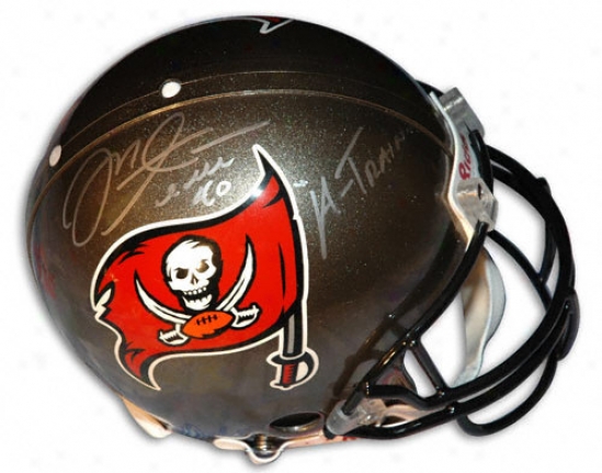 Mike Alstott Autographed Pro-line Helmet  Details: Tampa Bay Buccaneers, With ''a-train'' Inscription, Authentic Riddell Helmet