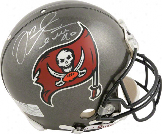 Mike Alstott Autographed Pro-line Helmet  Details: Tampa Bay Buccaneers, Xxxvii, Authentic Riddell Helmet