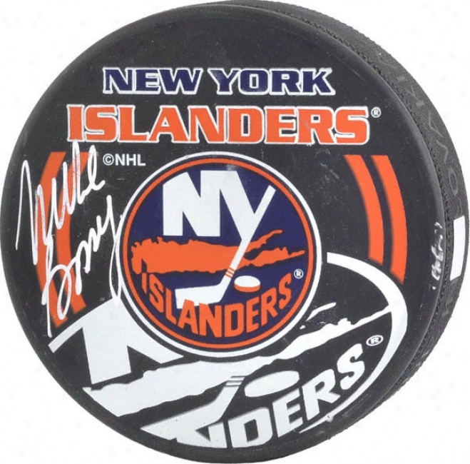 Mike Bossy Unaccustomed York Islanders Autoyraphed -islanders Special Logo- Puck
