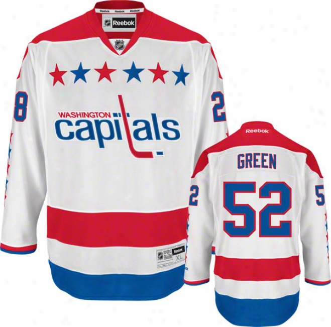 Mike Green Jersey: Reebok Alternate #52 Washington Capitals Premier Jersey