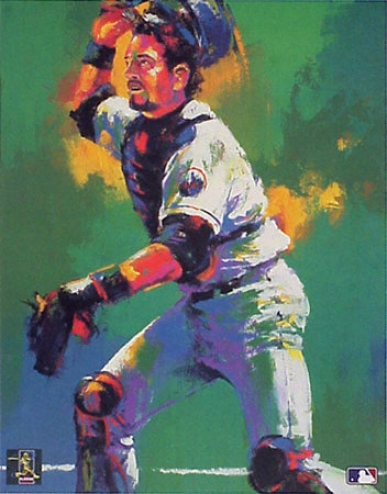 Mike Piazza New York Mets 12x18 Lithograph