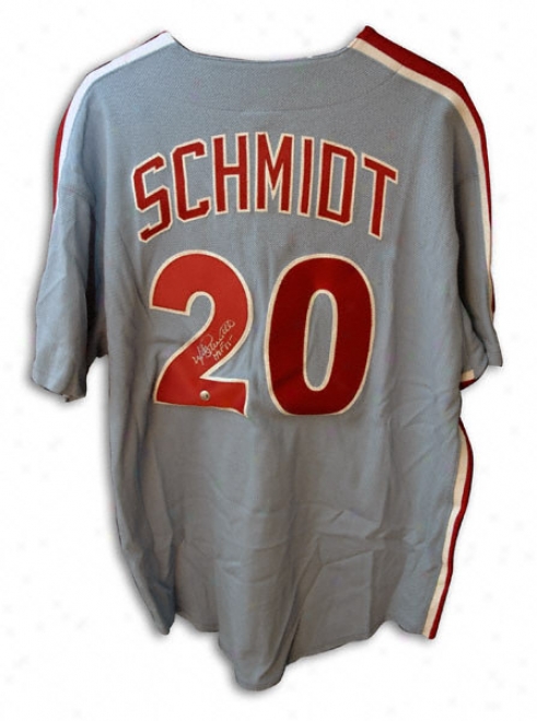 Mike Schmidt Philadelphia Phillies Autographed Blue Majestic Jersey