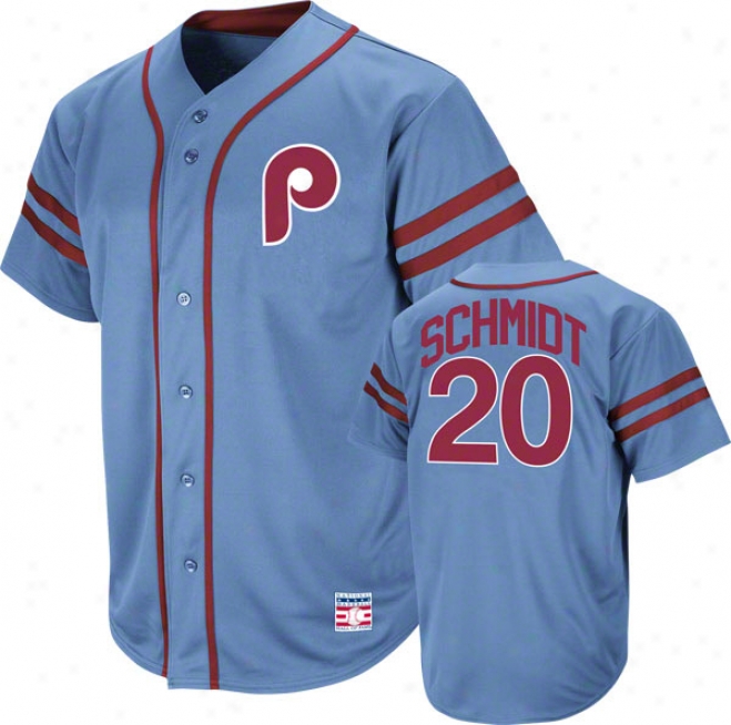 Mike Schmidt Philadelphia Phillies Cooperstown Light Melancholy Heater aFshion Jersey