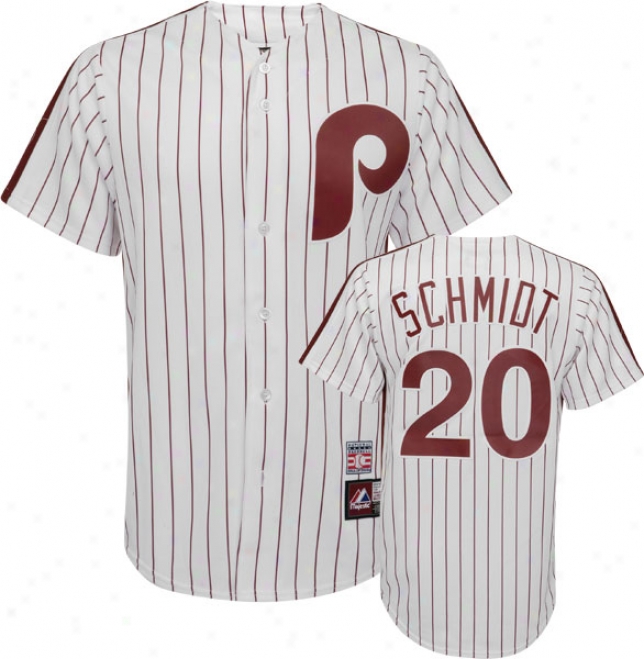 Mike Schmidt Philadelphia Phillies Pinstripe Cooperstown Re0lica Jersey