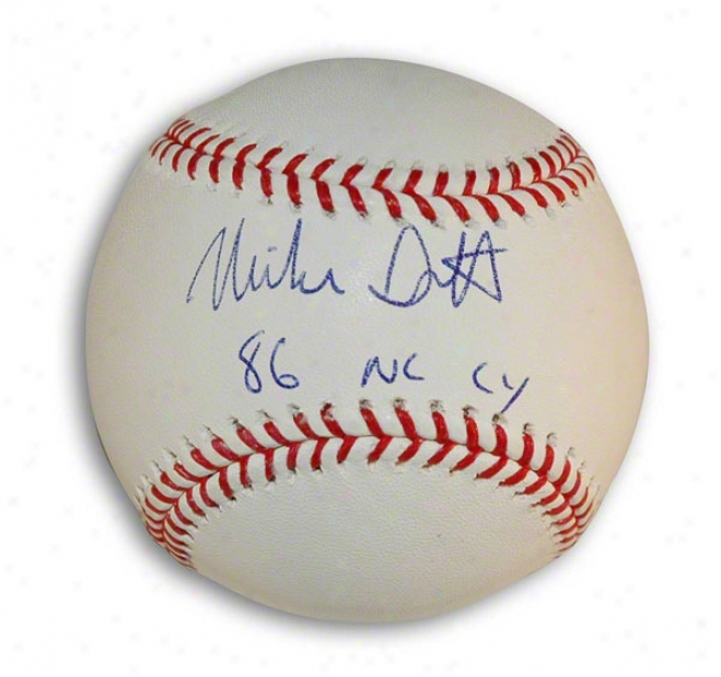 Mike Scott Autographed Mlb Baseball Inscribed &quot86 Nl Cu&quot