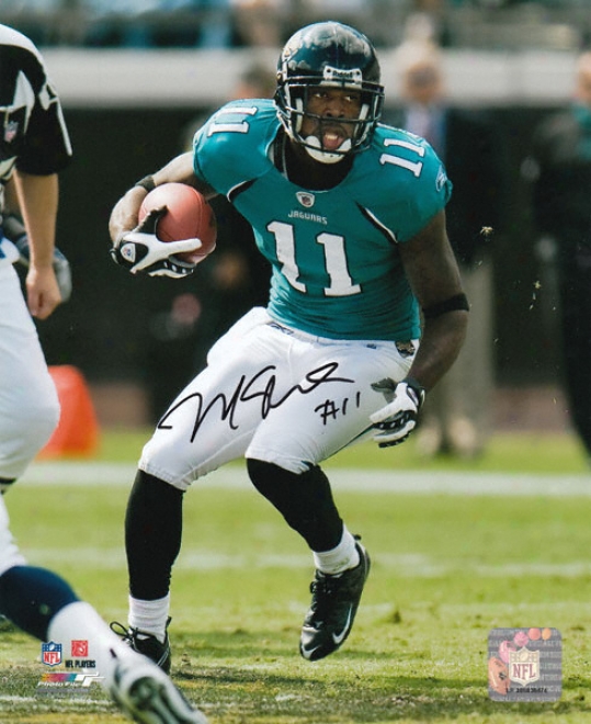 Mike Sims-walker Jafksonville Jaguars Autographed 8x10 Photograph