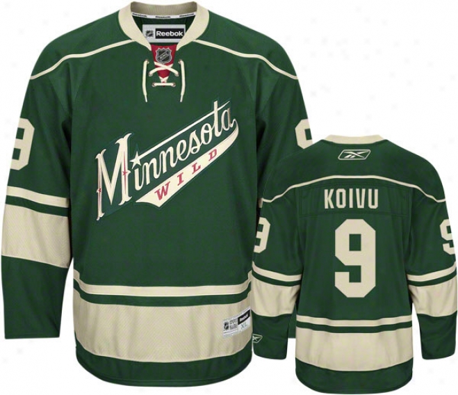 Mikko Koivu Jersey: Reebok Alternate #9 Minnesota Wild Premier Jersey