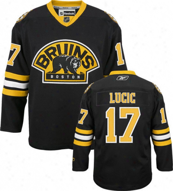 Milan Lucic Jersey: Reebok Alternate #17 Boston Bruins Premier Jersey