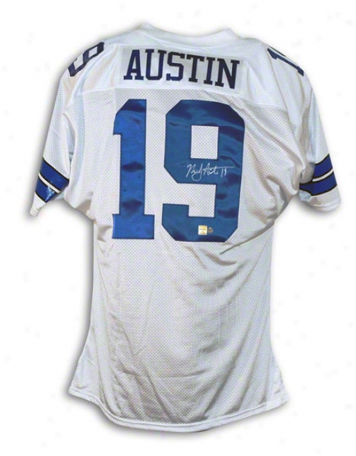 Miles Austin Dallas Cowboys Autographed White Jersey