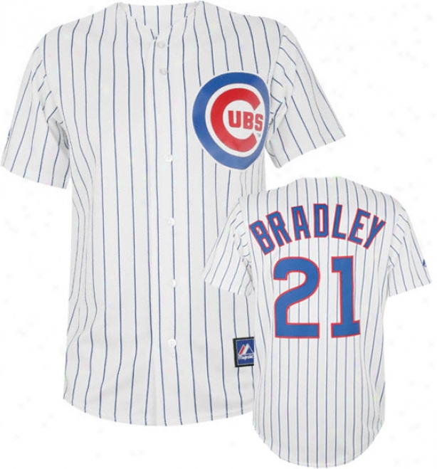 Milton Bradley Jersey: Adult Majestic Home Pinstripe Replica #21 Chicago Cubs Jersey