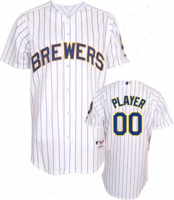 Milwaukee Brewers -any Player- Authentic Alternate Pinstripe On-field Jersey