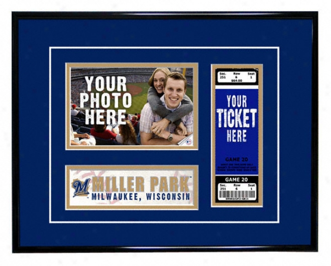 Milwaukee Brewers-  Plan Day - Ticket Frame