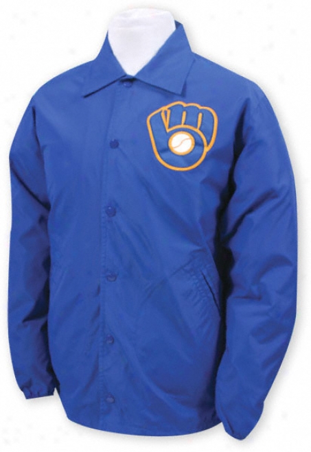 Milwaukee Brewers Mitchell & Ness Battery Nylon Jacket