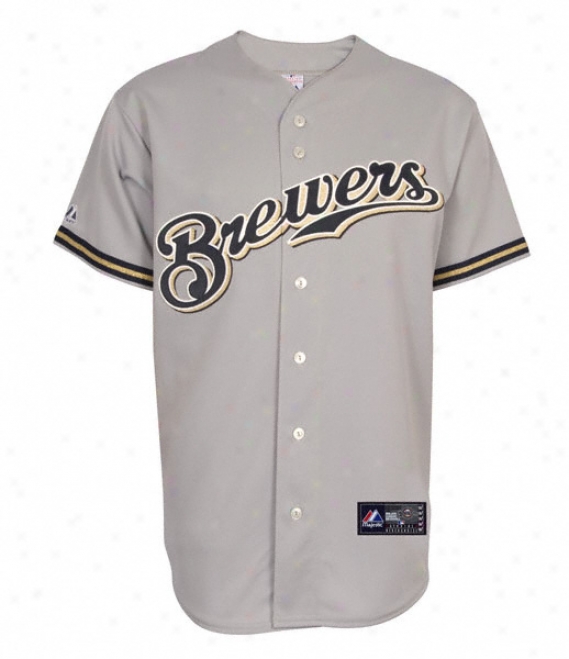 Milwaukee Brewers Road Mlb Replica Jersey