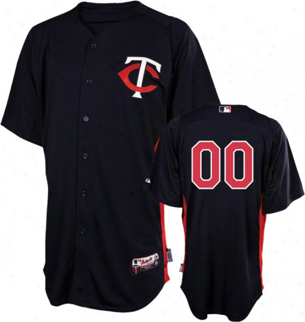 Minnesota Twins Jersey: A single one  Player Authentic Navy On-field Batting Practice Jersey