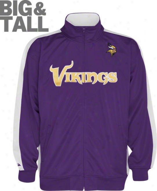 Minnesota Vikings Big & Tall Qb Track Jacket