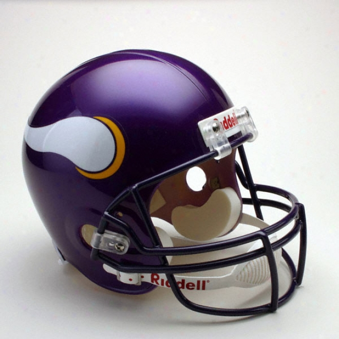 Minnesota Vikings Deluxe Replica Riddell Full Size Helm