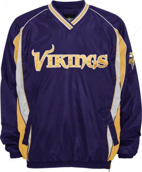 Minnesota Vikings Lightweight V-neck Pullover Jacket