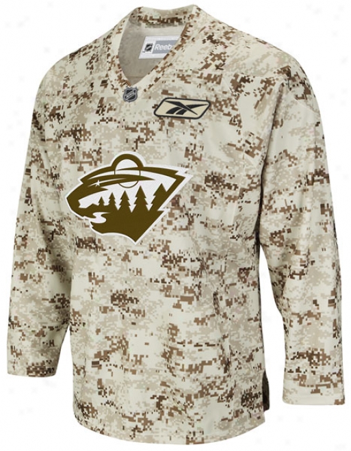 Minnesota Wild Camouflage Reebok Premier Jersey