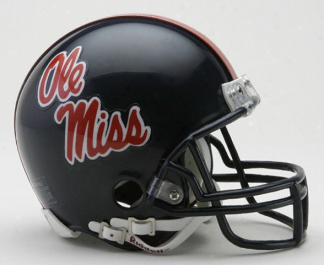 Mississippi Rebels Riddell Mini Helmeg