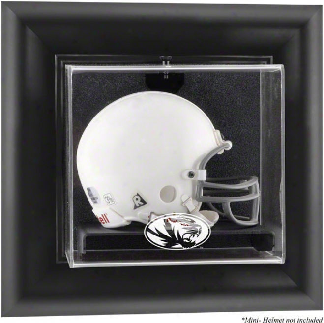 Missouri Tigers Framed Wall Mounted Logo Mini Helmet Display Case