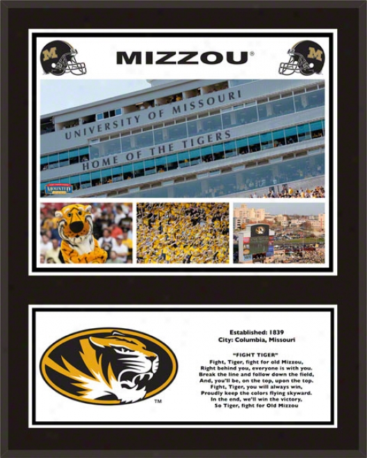 Missouri Tigers Sublimated 12x15 Plaque