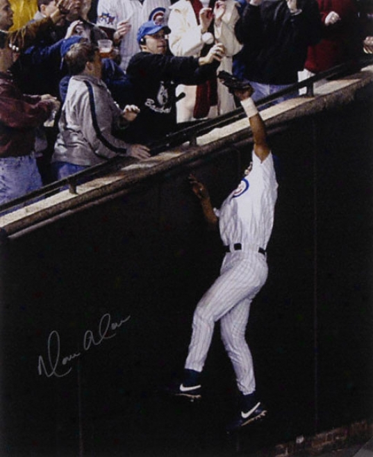 Moises Aloh Chicago Cubs Autographed 16x20 Photograph