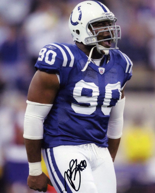Montae Reagor Indianapolis Colts - Celebrating - 8x10 Autographed Photograph