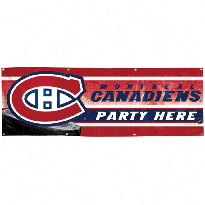 Montreal Canadiens 2x6 Vinyl Banner